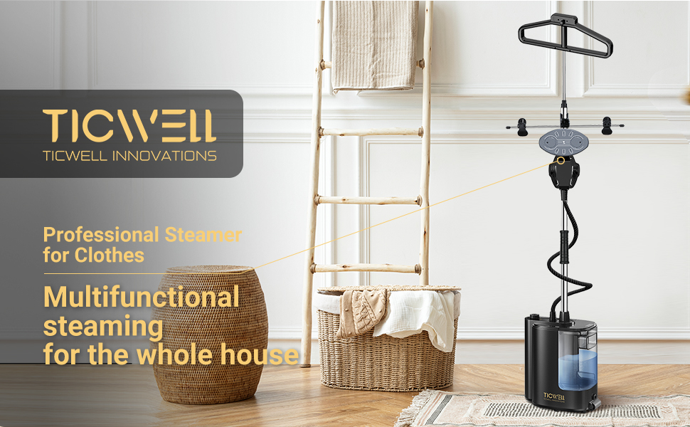 TICWELL Steamer for Clothes[2022 Upgrade], 1600W Powerful Clothes