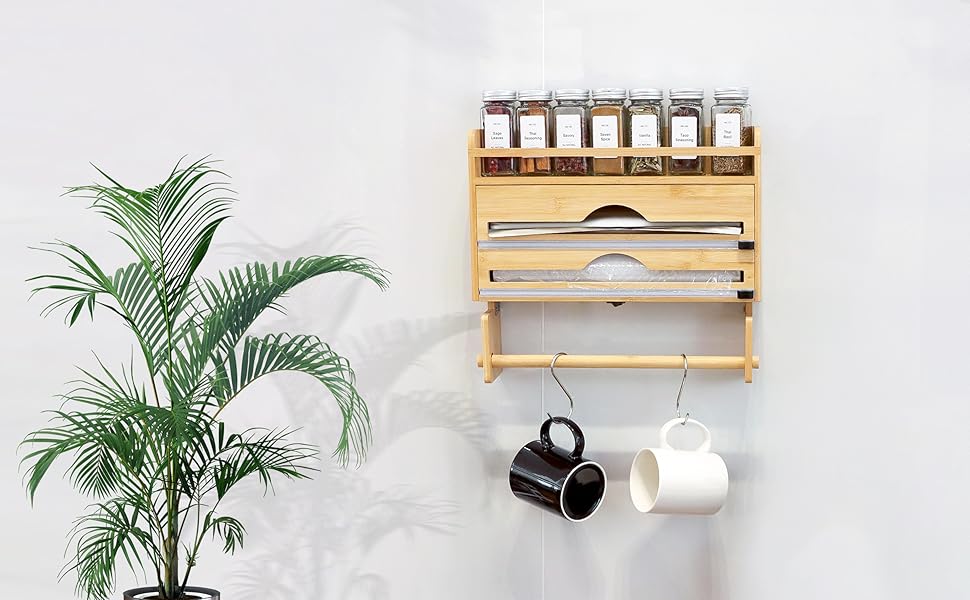 2 in 1 dispenser foil and plastic wrap 