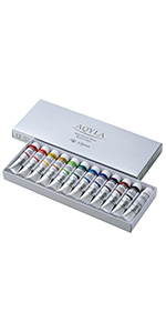 Amazon | クサカベ(KUSAKABE) 透明水彩絵具 和彩 18色セット 5ml