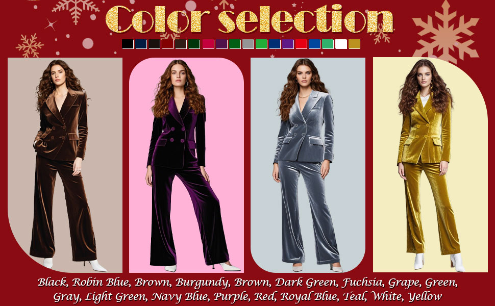 Women's Velvet Suit