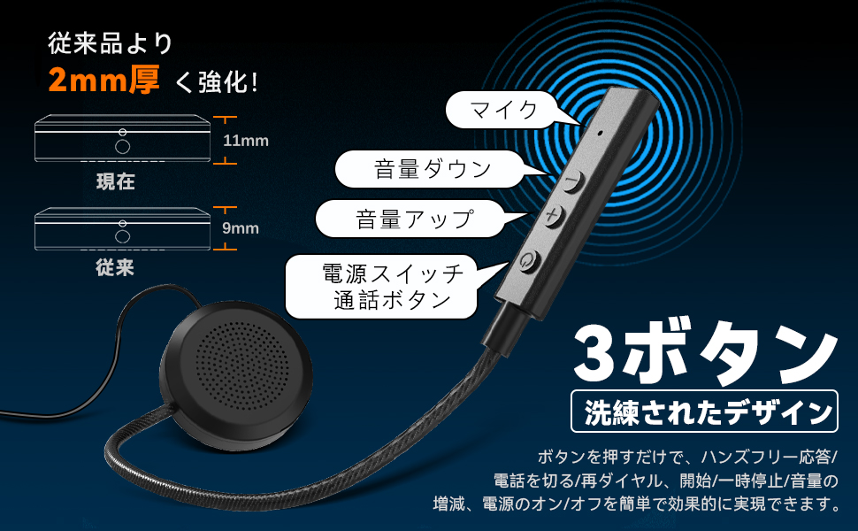 Amazon.co.jp: DEFART バイクヘッドセット 【充電口とマイク一体