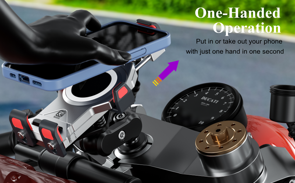 One-Push Automatically Lock and Quick Release