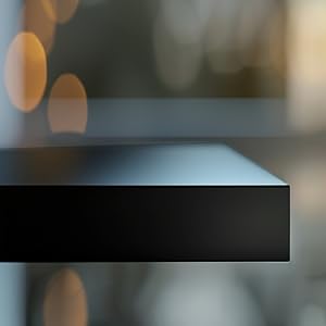 Black floating shelf