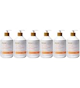 RAW SUGAR 6-Pack Liquid Hand Soap, Raw Coconut + Mango Simply Hand Wash, Moisturizing & Vibrant A...