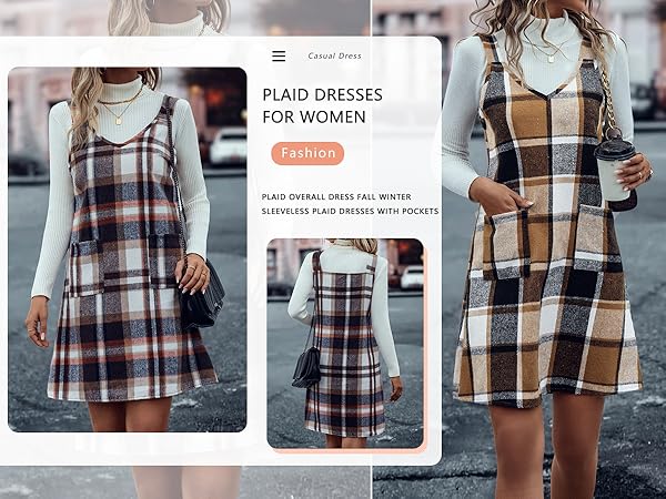 Amazon.com: IDEALSANXUN Plaid Skirts for Women Fall Winter