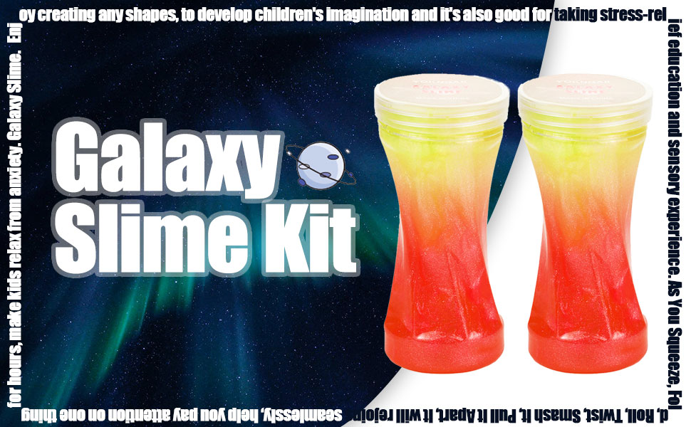 GHOBROFY Galaxy Slime 2 Pack