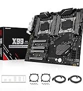 MACHINIST X99 Dual CPU Motherboard, Intel (5th/6th Gen) LGA 2011-V3 Computer Server Motherboards