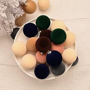 velvet ornaments for christmas tree