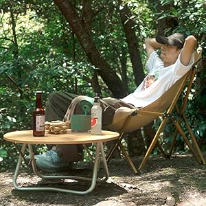 Amazon.co.jp: ノーブランド品 ritutouアウトドアテーブル竹製