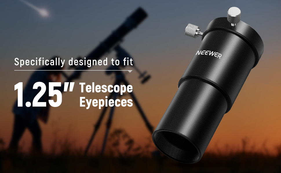 NEEWER 1.25” Telescope Eyepiece Extension Tube, Eyepiece Extension Tube