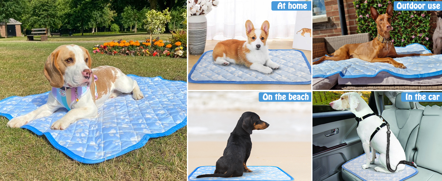 Rywell Thermochromic Dog Cooling Mat, ArcChil Cooling Mat Pad for Dog