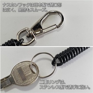 Amazon.co.jp: BeyonMind 伸びるストラップ ステンレスリング