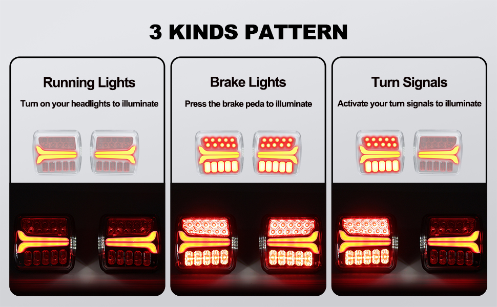 [2024 UPGRADE] Wireless Trailer Lights Rechargeable