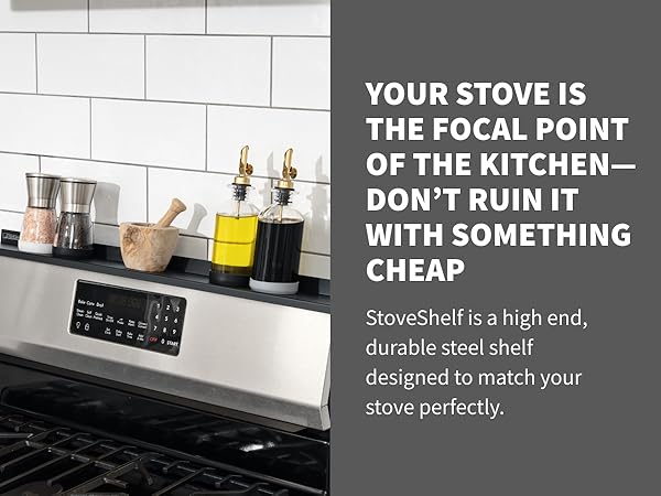 Your stove is the focal point of the kitchen, don't ruin it with something cheap