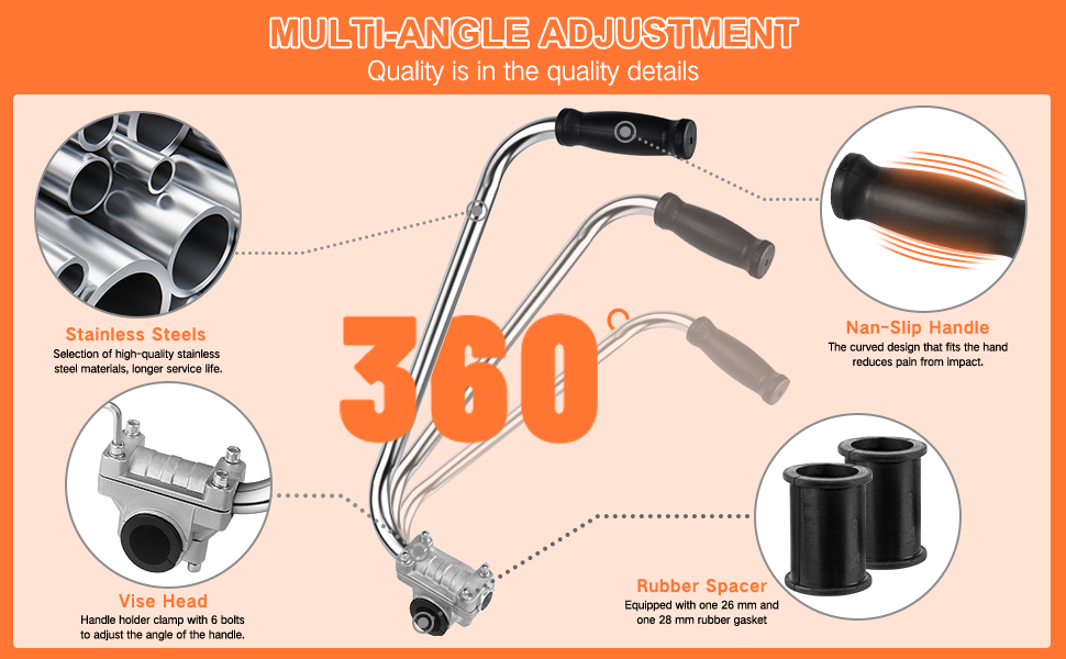 String Trimmers Handle,Ergonomic Trimmer Grip, Weed Eater