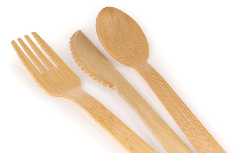 BambooMN Brand 6.7" Disposable Bamboo Veneer 3 Piece