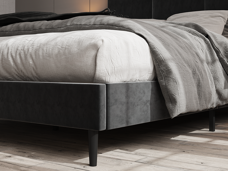 Amazon.com: IOILORI Full Size Bed Frame with Headboard