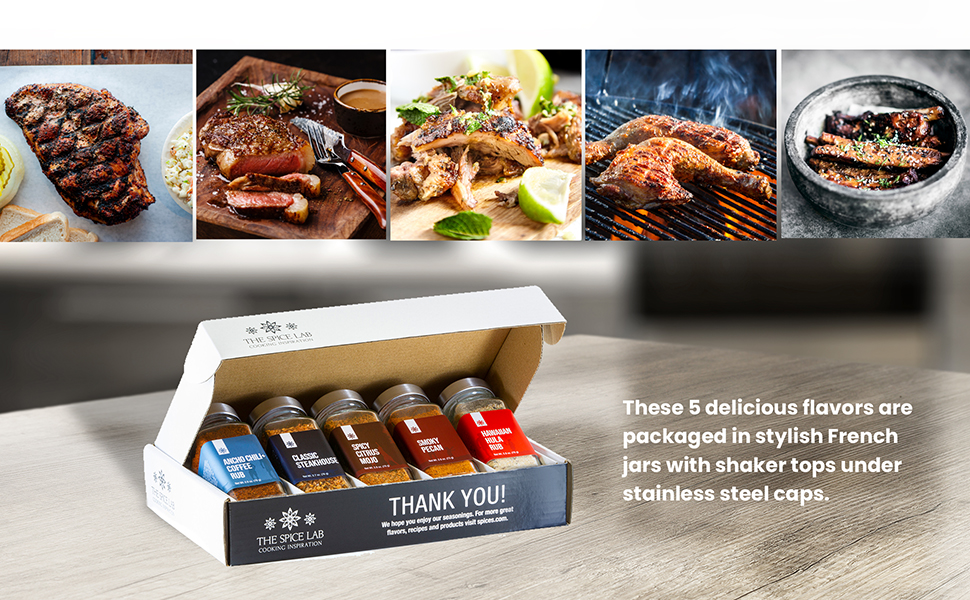 The Spice Lab BBQ Seasoning Gift Set Collection Barbecue