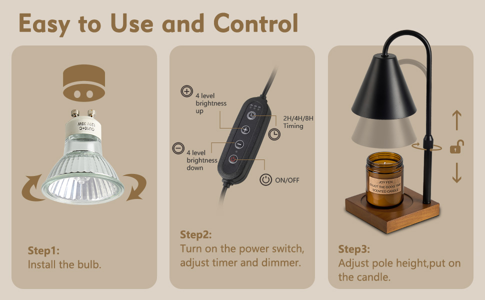 candle warmer with timer