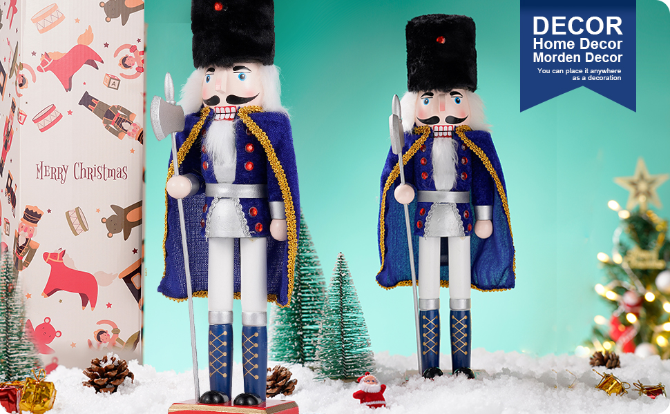 COMBIUBIU 14.8 inch Christmas Decorations Nutcracker