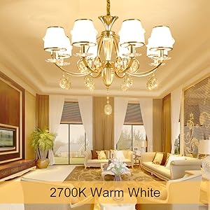 A15 LE bulb e26 light bulb dimmable Warm White 2700K ceiling fan lights 5.5W=40W