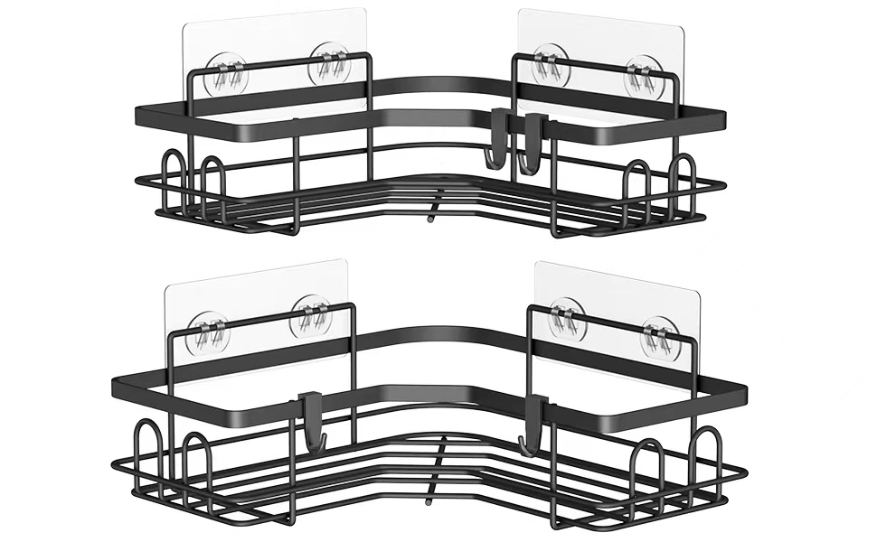 HuggieGems 2 Pack Corner Shower Caddy Organizer Shelf with
