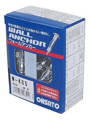 Amazon.co.jp: 大里 ウォールアンカー （W-416 50)） 50本
