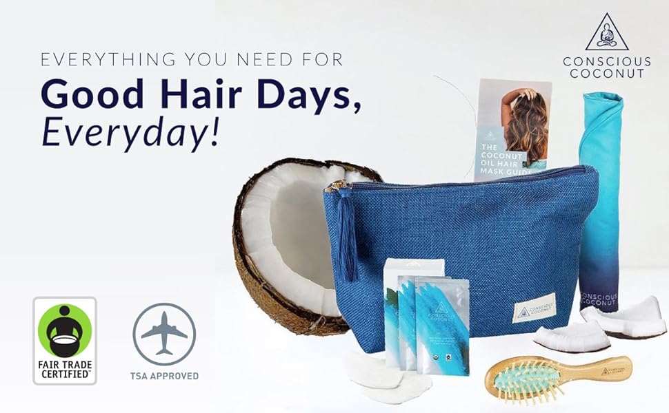 deep conditioning hair mask natural haircare frizz hair growth coconut oil sustainable beauty