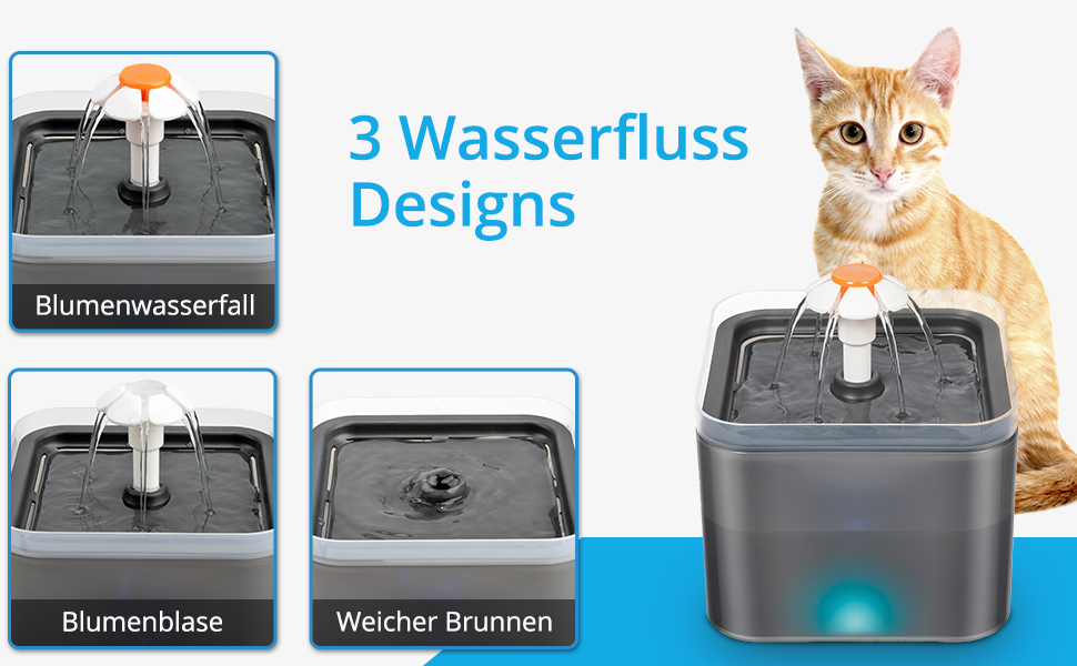 NICREW Cat Fountain, Automatic Drinking Fountain for Cats and Dogs