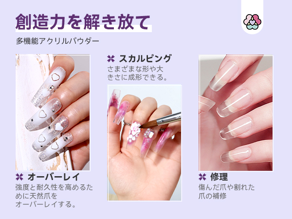 Amazon.co.jp: Saviland アクリル ネイル キット - 30g クリア