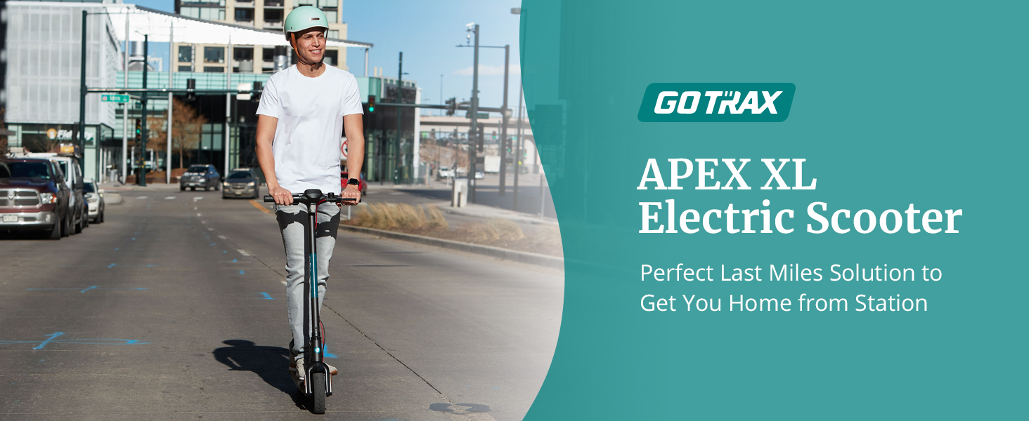 Gotrax APEX XL Commuting Electric Scooter 8.5" Air Filled Tires 15