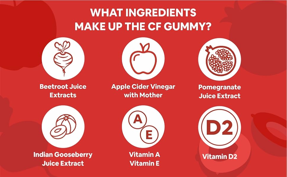 Apple Cider Vinegar Gummies with Vitamin D & E