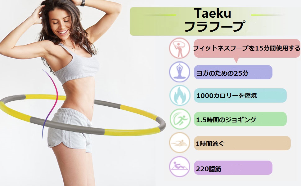 市場 Amazonブランド Eono フラフープ シェイプアップフラフープ イオーノ 大人用 ダイエット