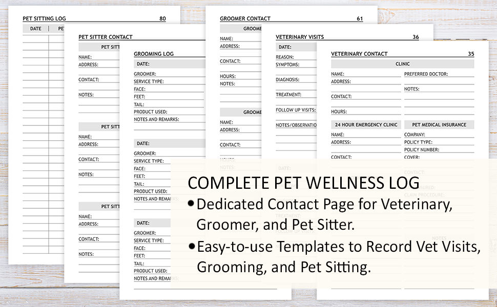 Canine Health Record Book