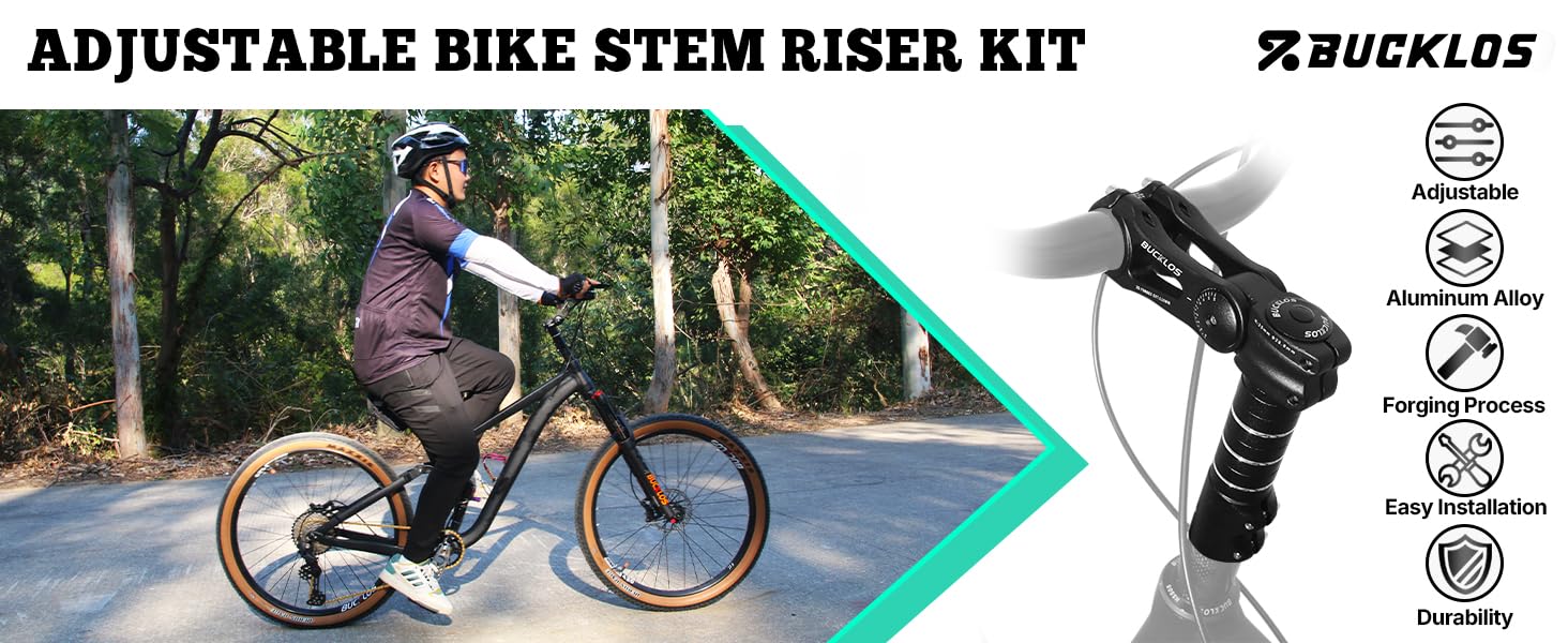 Adjustable Bike Stem Riser KIT