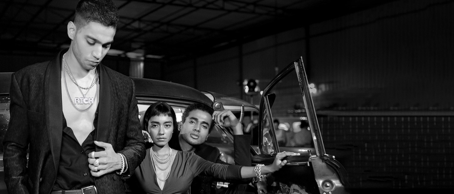 Richsteel Mens Womens Crown Initial Letter A-Z Pendant Necklace, Full Cubic Zirconia, Old School Hip Hop Style, 18K Gold/Silver/Black, Resizable 22"-24" Wheat Chain 9 Richsteel Jewellery