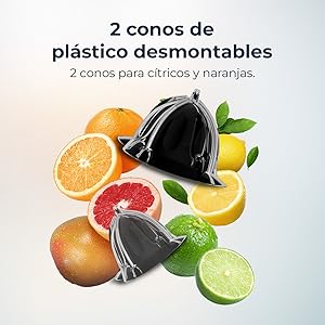 Exprimidor Eléctrico de Brazo para Naranjas y Cítricos Xqueeze RetroJuice 600 Beige