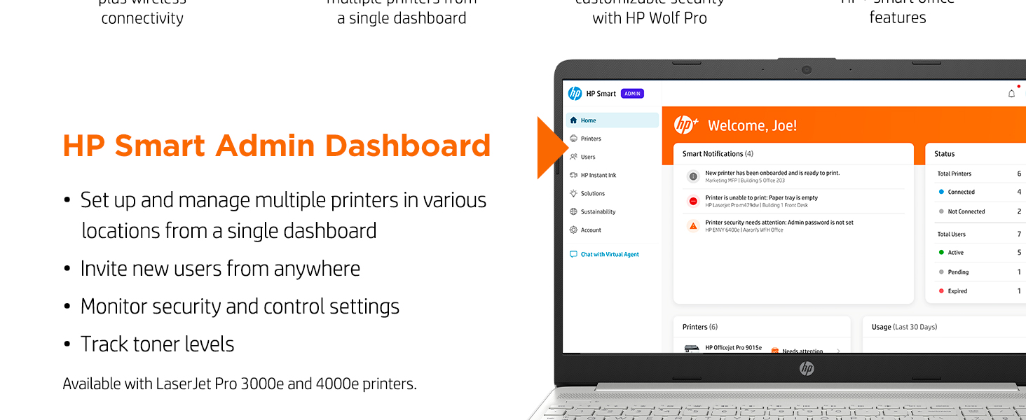 hp+ smart printing system printer original hp toner