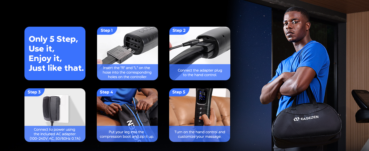 Leg and Foot Massager for Fast Recovery Therapy