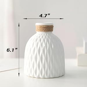 ceramic vase white vase wedding vase for bookshelf study room living room bed room dinning room