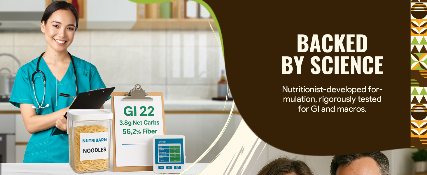 Buy Now Nutribarn Keto Noodles Spaghetti, 100 Gms, 1 Pack, 3.8G Net 22 Science