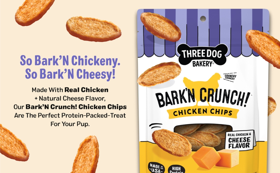 Bark’N Crunch! Chicken and Cheese-flavored Chicken Chips