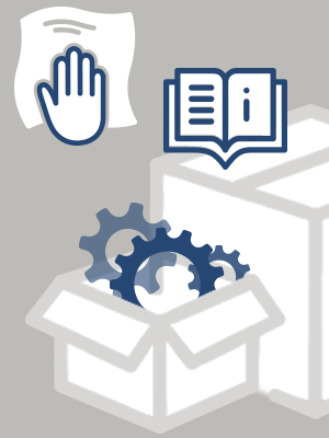 d'une pile d'équipement et d'une main