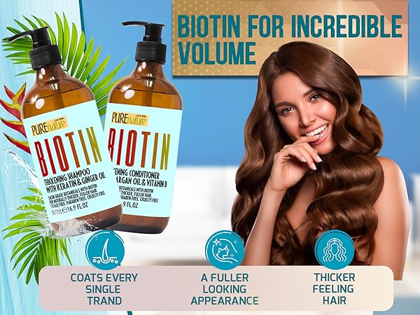 shampoo and conditioner set biotin hair growth
