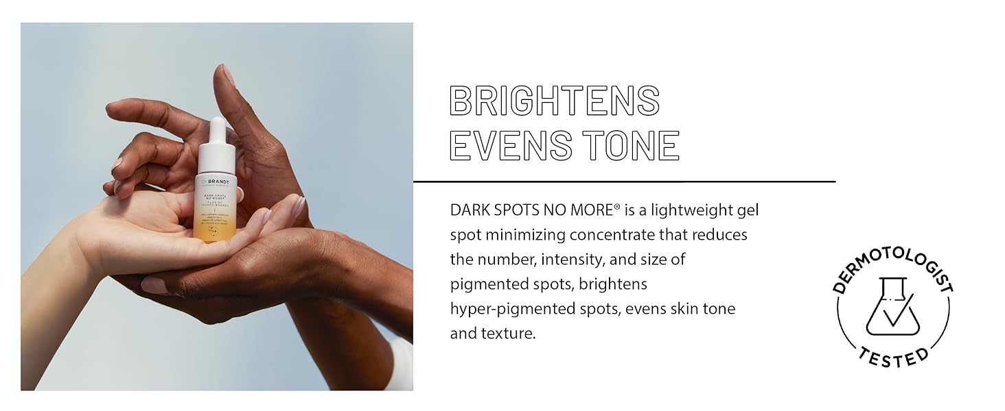 Brightens even tones