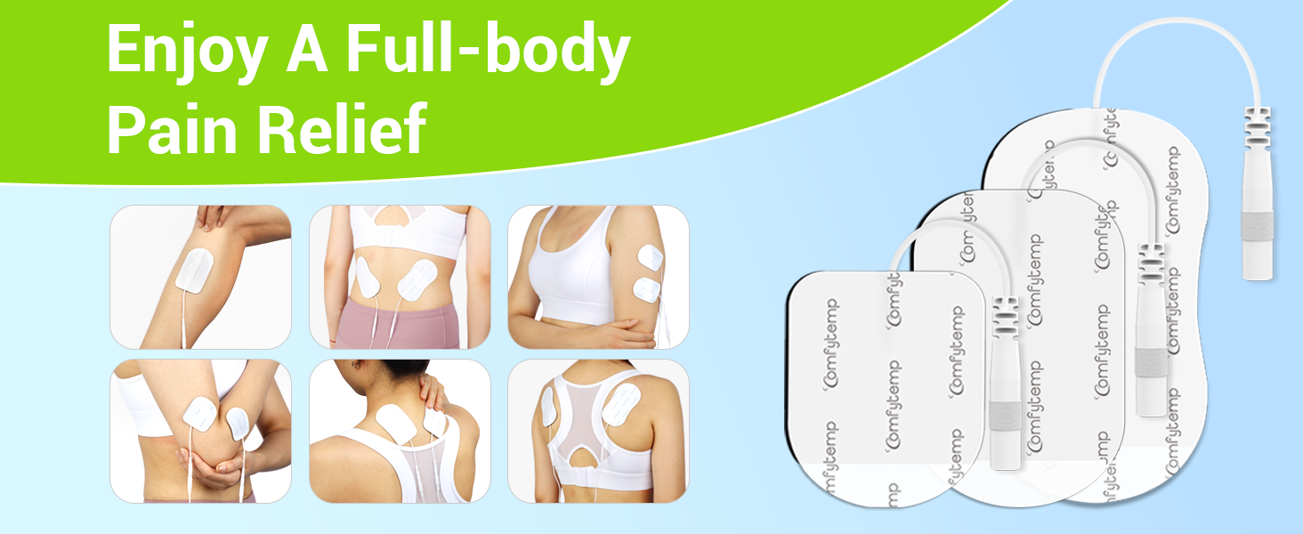 Comfytemp 50Pcs TENS Unit Electrode Pads, FSA HSA Eligible