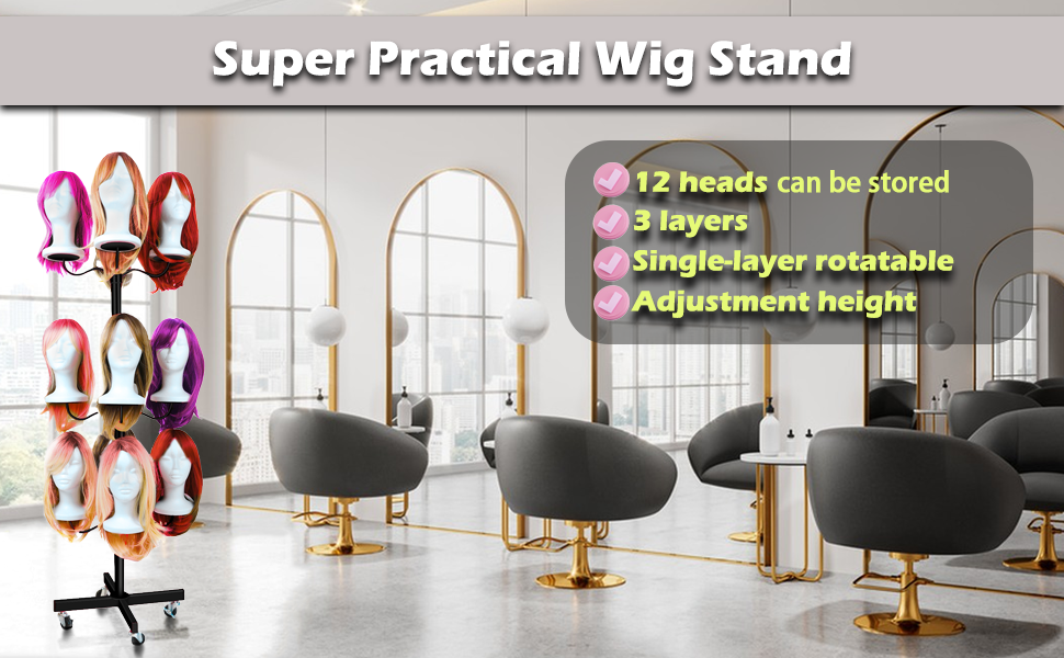 HUMAN MADE HANGER 3本1セット Amazon.com: Lhysn Wig Head Stand for Styling 12-Head Wig