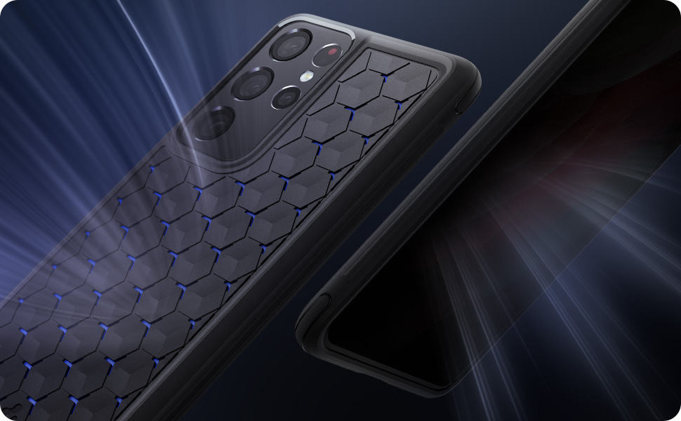 Spigen Cryo Armor [ArticFlow Technology] Case Compatible with Samsung Galaxy S21 Ultra Black