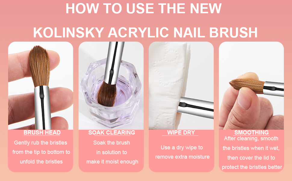 Acrylic nail brush