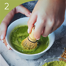 Dilute matcha cream with water